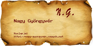Nagy Gyöngyvér névjegykártya