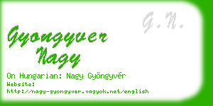 gyongyver nagy business card